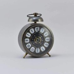 Часы настольные "Будильник РЕТРО" (античная латунь)