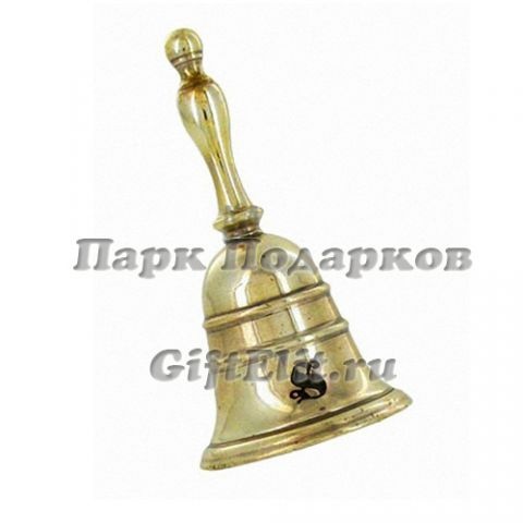 Колокольчик с логотипом "Stilars" (золотая латунь)