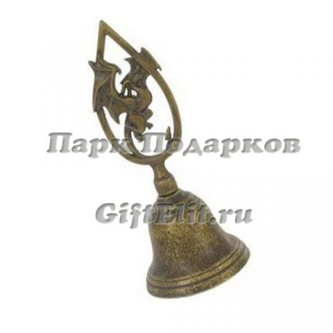 Колокольчик итальянский &quot;Античный Дракон&quot; (латунь)