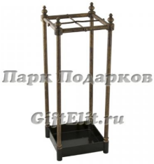 Подставка для зонтов "Соло mini" h58х22х22см (латунь, антик) Италия