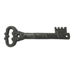 Вешалка настенная "Ключик" 19х6см на 4 крючка (чугун)