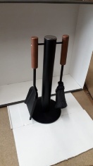 Набор для камина "Мини" 40см совок, метелка (дерево, сталь) Италия