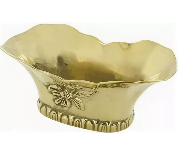 Конфетница "Дамский Каприз" 20х12х8,5 см (латунь, золото) Италия