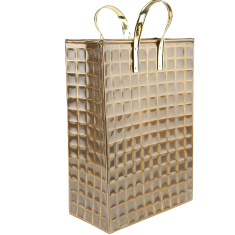 Вазон Сумка декоративная 33х17х59см (латунь, антик) Италия