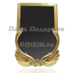 Фоторамка "Лебединая сказка" (золотая латунь)