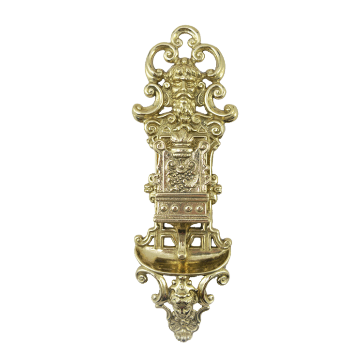 Настенная подставка для спичек "Ватикан" 28x8.5x3см (латунь, золото) Италия